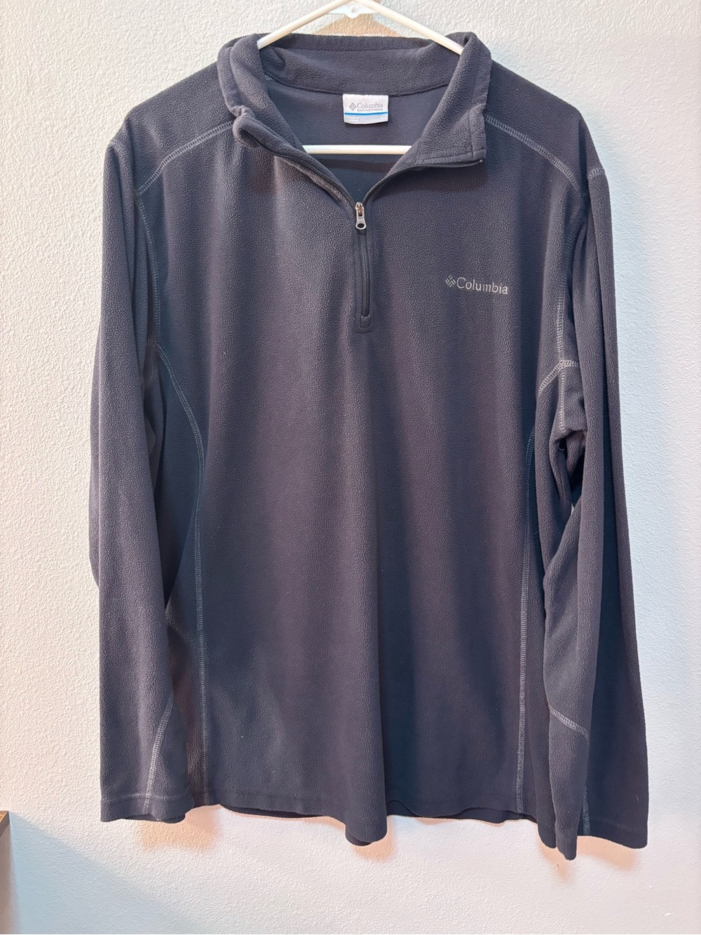 Columbia Men's Fleece Quarter-Zip Pullover‎ in Charcoal Gray
